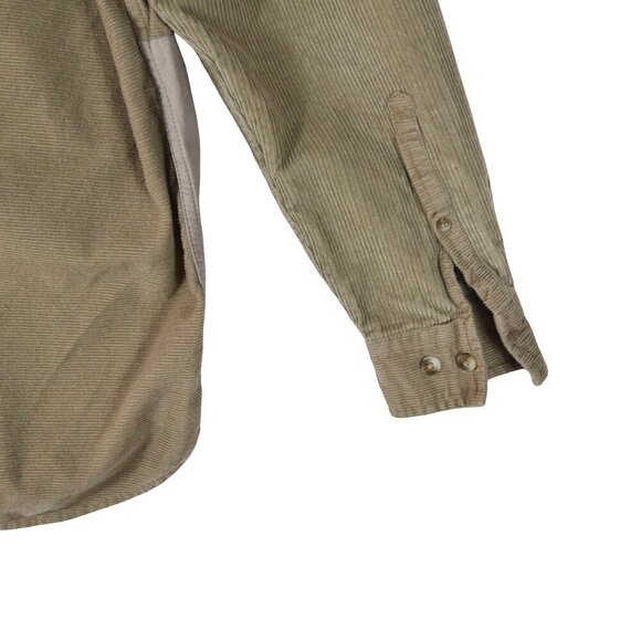 ASOS Monochromatic Corduroy Patchwork Overshirt L Tan Beige Soft Grunge - Picture 6 of 8